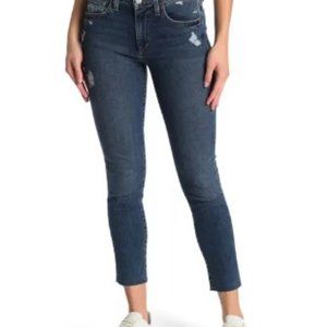 NW0T – “JOE’S” Mid Rise Distressed Raw Hem Skinny Crop Jeans – SZ 28